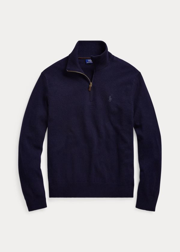 Suéter Polo Ralph Lauren Merino Quarter-Zip Homem 21759-BRPD